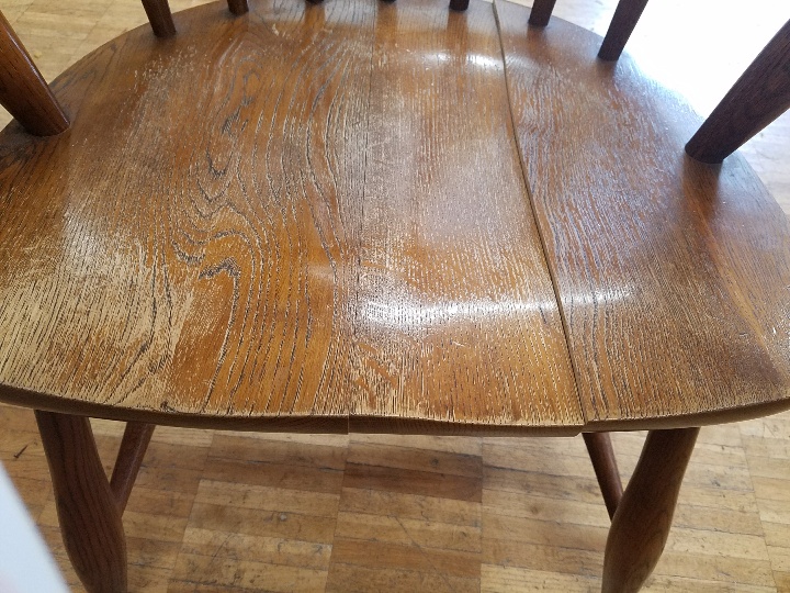 家具修理 ダイニグチェア座面 ハギ割れの修理 - ダニエルブログ